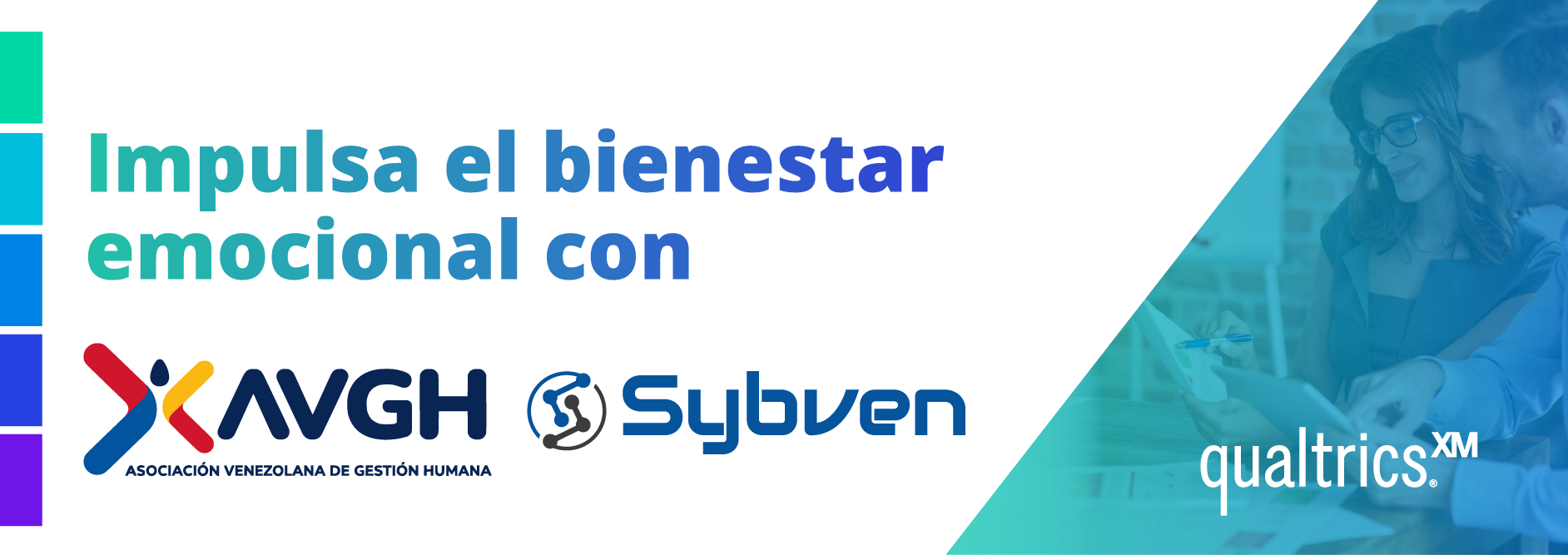Sin costo, medición especializada Impulsa el bienestar emocional con AVGH, Sybven y Qualtrics